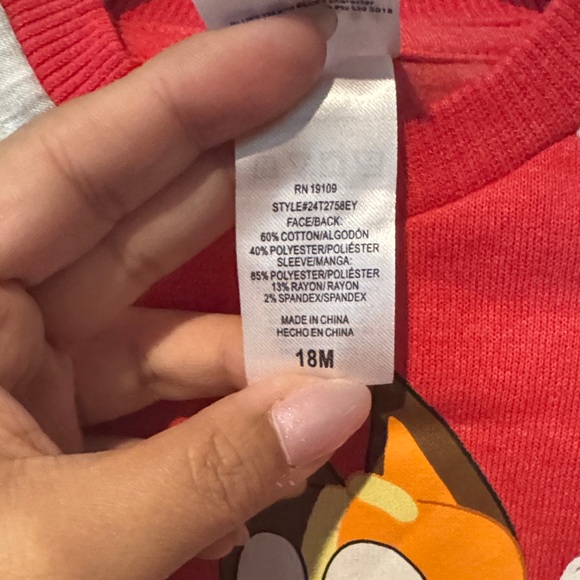 2PCS Bluey 18M sweater - Picture 4 of 4